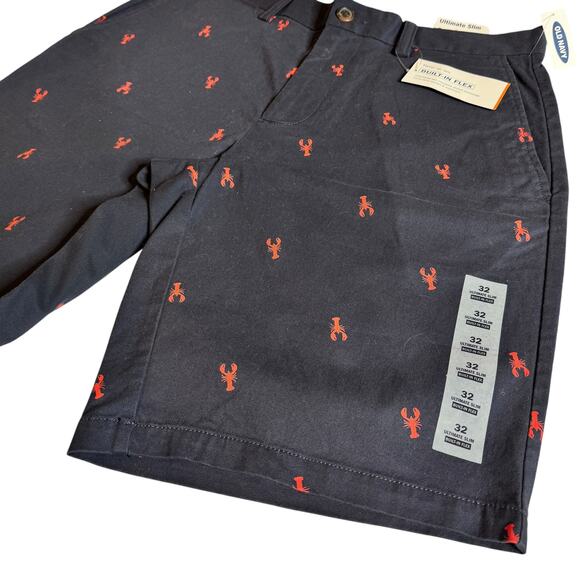 Men's Lot Shorts Pants Dressy Preppy sz 32 Crawfish Print + Billabong + Uniqlo - Picture 3 of 12